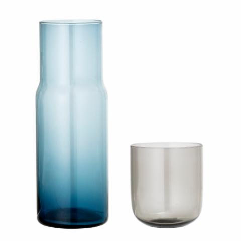 Karaffel & Glas, Blå, Glas