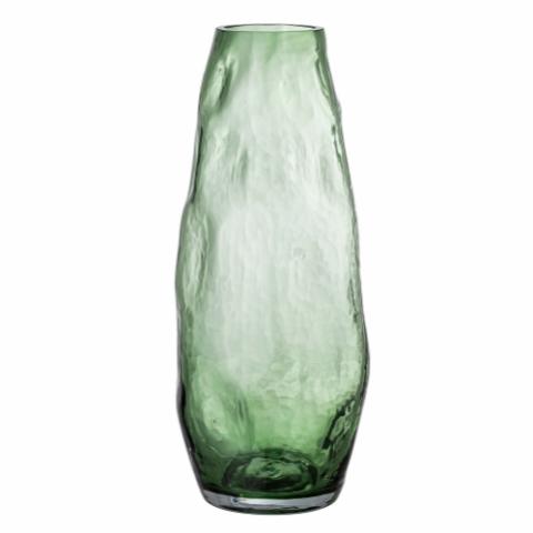 Adufe Vase, Grøn, Glas